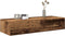 vidaXL - Wandschap - met - lades - 100x36x19 - cm - bewerkt - hout - oud - houtkleurig