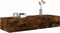 vidaXL - Wandschap - met - lades - 100x36x19cm - bewerkt - hout - gerookt - eikenkleur