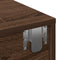 vidaXL - Wandschap - met - lades - 100x36x19cm - bewerkt - hout - bruin - eikenkleurig