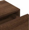 vidaXL - Wandschap - met - lades - 100x36x19cm - bewerkt - hout - bruin - eikenkleurig
