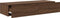 vidaXL - Wandschap - met - lades - 100x36x19cm - bewerkt - hout - bruin - eikenkleurig