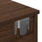 vidaXL - Wandschap - met - lades - 100x37,5x19 - cm - bewerkt - hout - bruin - eiken