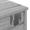 vidaXL - Wandschap - met - lades - 60x25x15 - cm - bewerkt - hout - grijs - sonoma - eiken