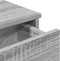 vidaXL - Wandschap - met - lades - 60x25x15 - cm - bewerkt - hout - grijs - sonoma - eiken