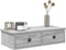 vidaXL - Wandschap - met - lades - 60x25x15 - cm - bewerkt - hout - grijs - sonoma - eiken