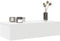 vidaXL - Wandschap - met - lades - 60x26,5x15 - cm - bewerkt - hout - wit