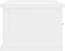 vidaXL - Wandschap - met - lades - 60x26x18,5 - cm - bewerkt - hout - hoogglans - wit
