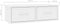 vidaXL - Wandschap - met - lades - 60x26x18,5 - cm - bewerkt - hout - hoogglans - wit