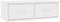 vidaXL - Wandschap - met - lades - 60x26x18,5 - cm - bewerkt - hout - wit