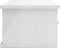 vidaXL - Wandschap - met - lades - 60x26x18,5 - cm - bewerkt - hout - hoogglans - wit
