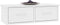 vidaXL - Wandschap - met - lades - 60x26x18,5 - cm - bewerkt - hout - wit