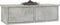 vidaXL - Wandschap - met - lades - 60x26x18,5 - cm - bewerkt - hout - betongrijs