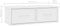 vidaXL - Wandschap - met - lades - 60x26x18,5 - cm - bewerkt - hout - wit