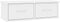 vidaXL - Wandschap - met - lades - 60x26x18,5 - cm - bewerkt - hout - hoogglans - wit