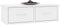 vidaXL - Wandschap - met - lades - 60x26x18,5 - cm - bewerkt - hout - hoogglans - wit