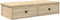 vidaXL - Wandschap - met - lades - 80x31x17 - cm - bewerkt - hout - sonoma - eikenkleur