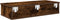 vidaXL - Wandschap - met - lades - 80x31x17 - cm - bewerkt - hout - gerookt - eikenkleur