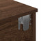 vidaXL - Wandschap - met - lades - 80x31x17 - cm - bewerkt - hout - bruin - eikenkleurig