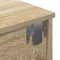 vidaXL - Wandschap - met - lades - 80x31x17 - cm - bewerkt - hout - sonoma - eikenkleur