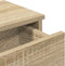 vidaXL - Wandschap - met - lades - 80x31x17 - cm - bewerkt - hout - sonoma - eikenkleur