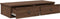 vidaXL - Wandschap - met - lades - 80x31x17 - cm - bewerkt - hout - bruin - eikenkleurig