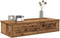 vidaXL - Wandschap - met - lades - 80x31x17 - cm - bewerkt - hout - oud - houtkleurig
