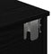 vidaXL - Wandschap - met - lades - 80x31x17 - cm - bewerkt - hout - zwart