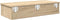 vidaXL - Wandschap - met - lades - 80x31x17 - cm - bewerkt - hout - sonoma - eikenkleur