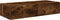 vidaXL - Wandschap - met - lades - 80x33x17 - cm - bewerkt - hout - gerookt - eikenkleur