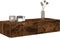 vidaXL - Wandschap - met - lades - 80x33x17 - cm - bewerkt - hout - gerookt - eikenkleur