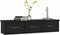 vidaXL - Wandschap - met - lades - 88x26x18,5 - cm - bewerkt - hout - zwart