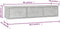 vidaXL - Wandschap - met - lades - 88x26x18,5 - cm - spaanplaat - betongrijs