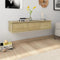 vidaXL - Wandschap - met - lades - 88x26x18,5 - cm - spaanplaat - sonoma - eikenkleurig