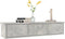 vidaXL - Wandschap - met - lades - 88x26x18,5 - cm - spaanplaat - betongrijs