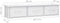 vidaXL - Wandschap - met - lades - 88x26x18,5 - cm - spaanplaat - hoogglans - wit