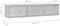 vidaXL - Wandschap - met - lades - 88x26x18,5 - cm - spaanplaat - betongrijs