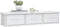 vidaXL - Wandschap - met - lades - 88x26x18,5 - cm - spaanplaat - hoogglans - wit
