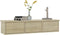 vidaXL - Wandschap - met - lades - 88x26x18,5 - cm - spaanplaat - sonoma - eikenkleurig