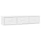 vidaXL - Wandschap - met - lades - 88x26x18,5 - cm - spaanplaat - hoogglans - wit