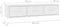 vidaXL - Wandschap - met - lades - 88x26x18,5 - cm - spaanplaat - wit