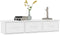 vidaXL - Wandschap - met - lades - 88x26x18,5 - cm - spaanplaat - wit