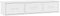 vidaXL - Wandschap - met - lades - 88x26x18,5 - cm - spaanplaat - wit