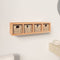 vidaXL - Wandschap - met - manden - 62x18x16 - cm - massief - walnotenhout