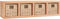 vidaXL - Wandschap - met - manden - 62x18x16 - cm - massief - walnotenhout