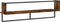 vidaXL - Wandschap - met - stang - 100x25x30 - cm - gerookt - eikenkleurig