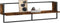 vidaXL - Wandschap - met - stang - 100x25x30 - cm - gerookt - eikenkleurig
