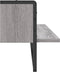 vidaXL - Wandschap - met - stang - 100x25x30 - cm - grijs - sonoma - eikenkleurig