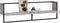 vidaXL - Wandschap - met - stang - 100x25x30 - cm - grijs - sonoma - eikenkleurig