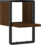 vidaXL - Wandschap - met - stang - 20x25x30 - cm - bruin - eikenkleur