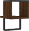 vidaXL - Wandschap - met - stang - 20x25x30 - cm - bruin - eikenkleur